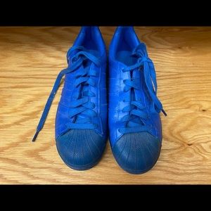 Blue Adidas sneakers